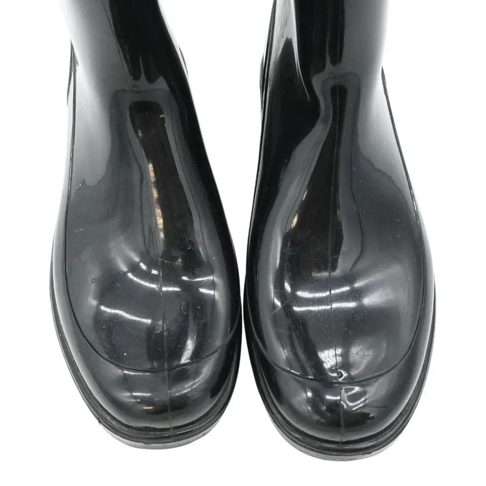 Burberry Black Rubber Rain Boots Size 38